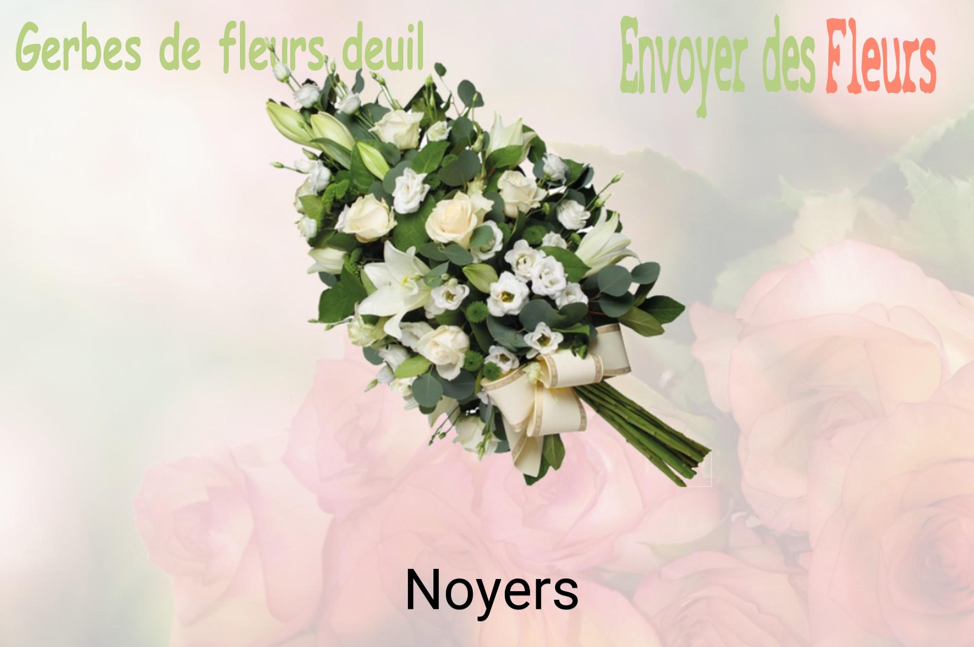 Gerbe de fleurs de deuil livrée à Noyers